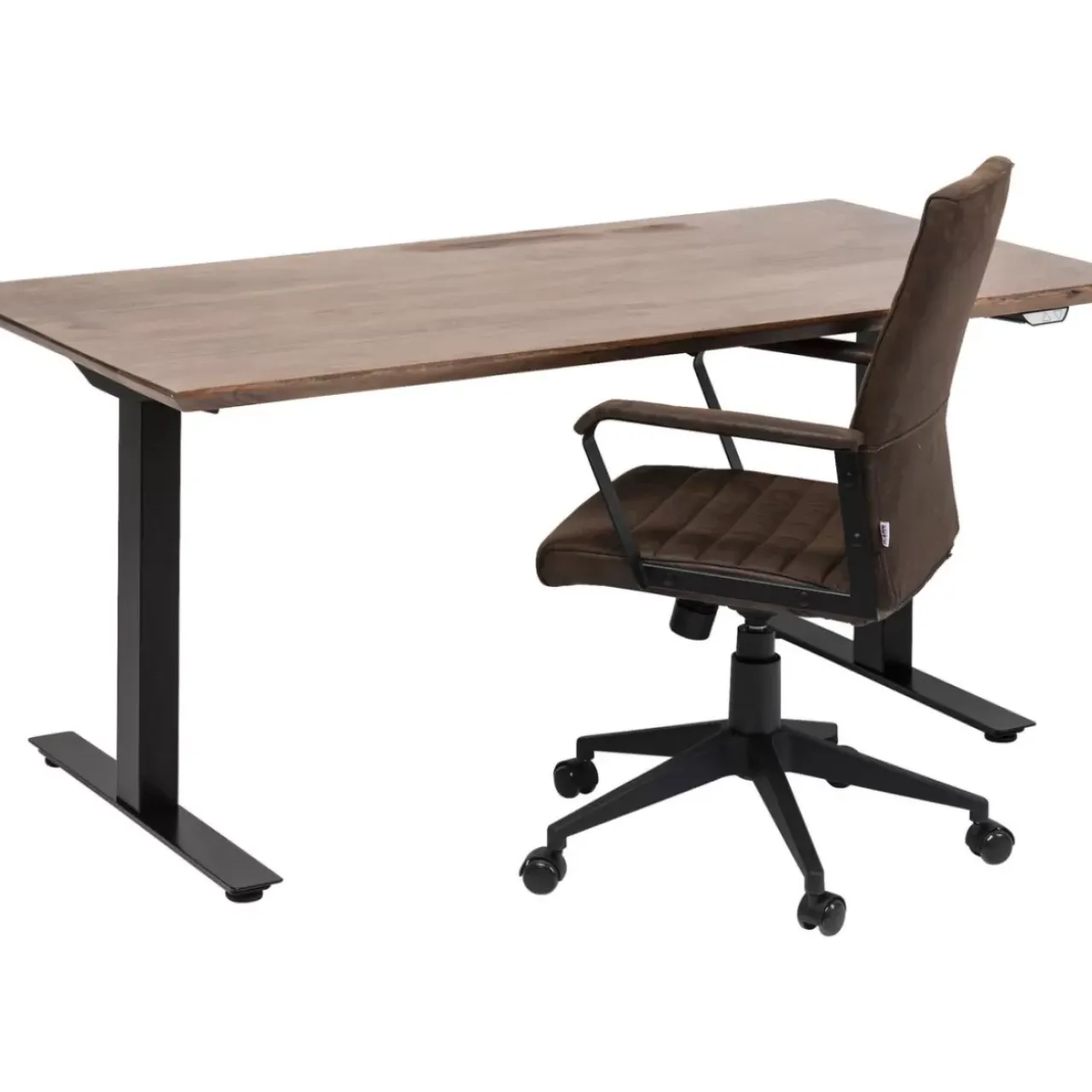 Tische-KARE Design Schreibtisch Office Symphony Dunkel Schwarz 160X80