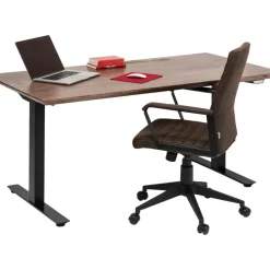 Tische-KARE Design Schreibtisch Office Symphony Dunkel Schwarz 160X80
