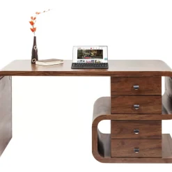 Tische-KARE Design Schreibtisch Soft Snake Walnut 150X70Cm