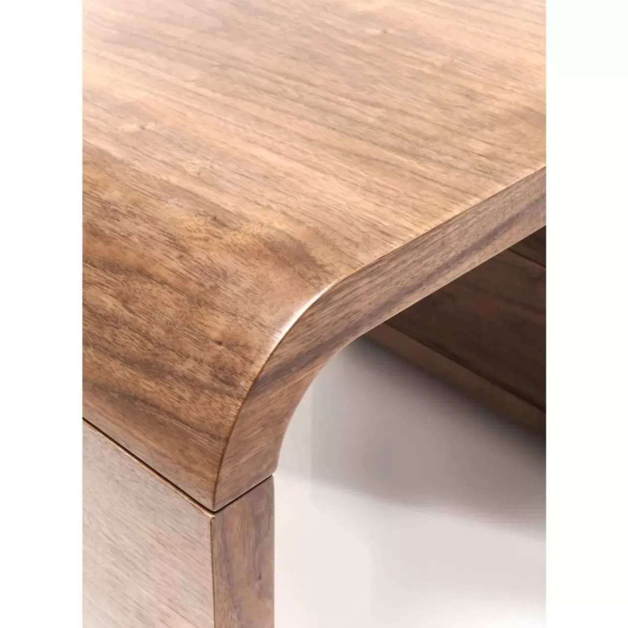 Tische-KARE Design Schreibtisch Soft Snake Walnut 150X70Cm