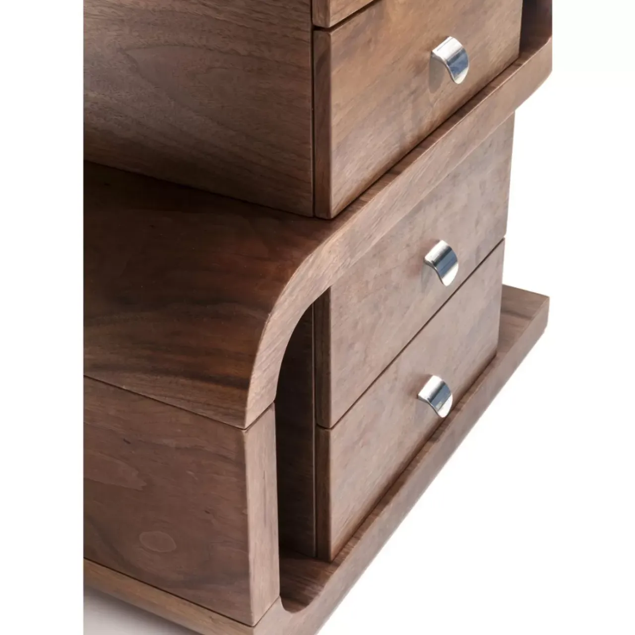 Tische-KARE Design Schreibtisch Soft Snake Walnut 150X70Cm