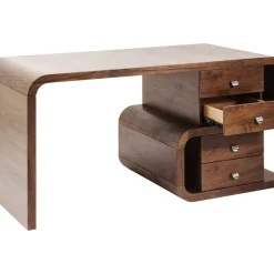 Tische-KARE Design Schreibtisch Soft Snake Walnut 150X70Cm