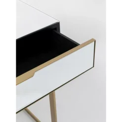 Tische-KARE Design Schreibtisch Soran Gold 120X50Cm