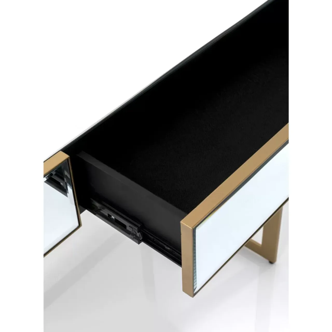 Tische-KARE Design Schreibtisch Soran Gold 120X50Cm