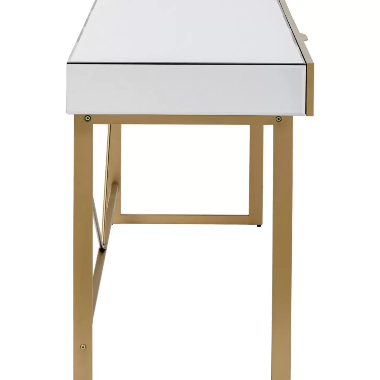 Tische-KARE Design Schreibtisch Soran Gold 120X50Cm