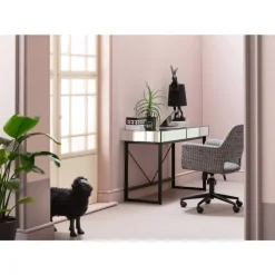 Tische-KARE Design Schreibtisch Soran Schwarz 120X50Cm