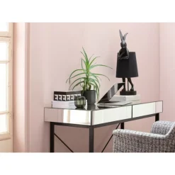 Tische-KARE Design Schreibtisch Soran Schwarz 120X50Cm
