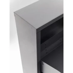 Kleinmöbel & Sonstiges-KARE Design Schuhkipper Caruso 3-Er Anthrazit