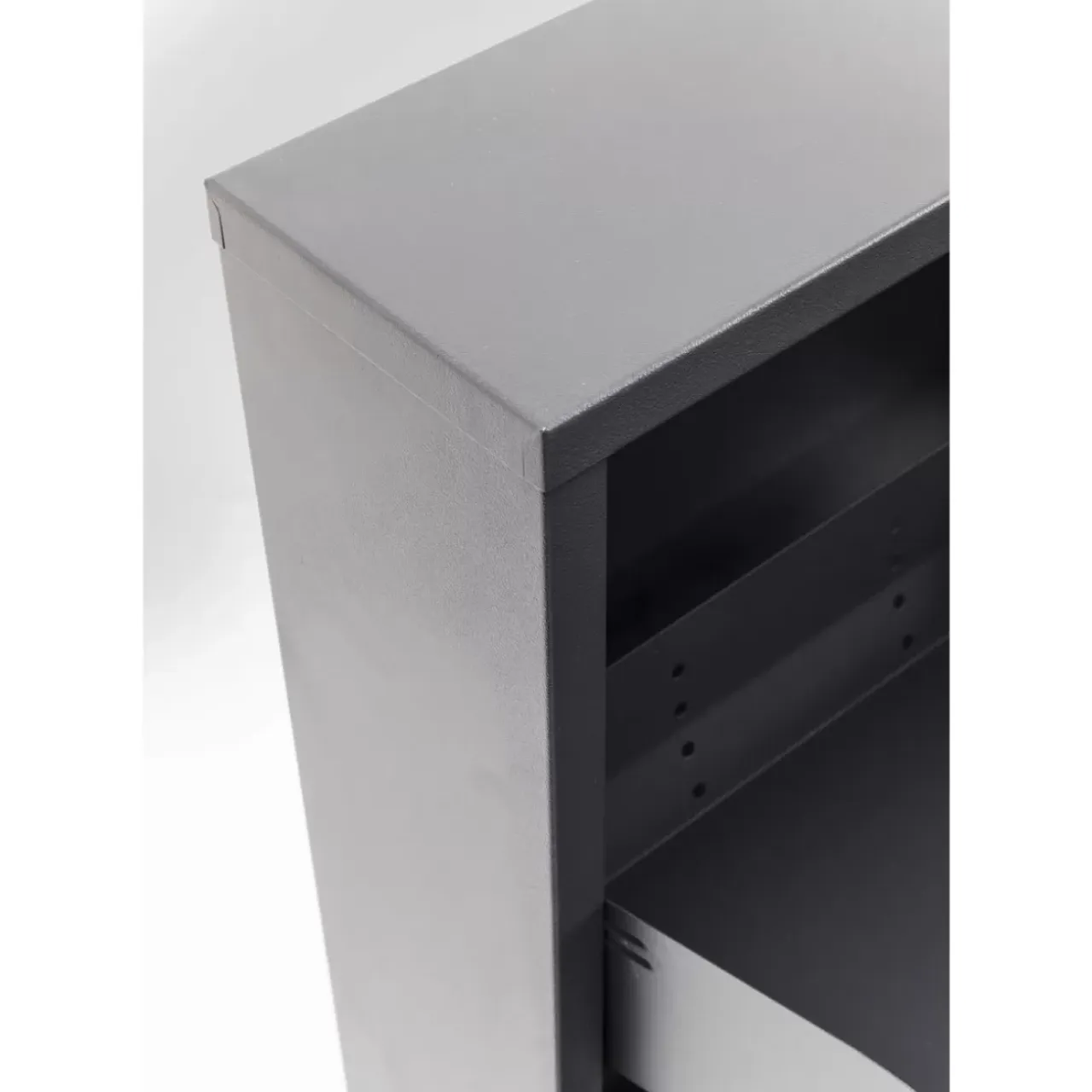 Kleinmöbel & Sonstiges-KARE Design Schuhkipper Caruso 3-Er Anthrazit (Mo)