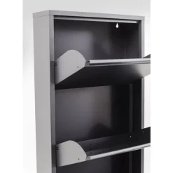Kleinmöbel & Sonstiges-KARE Design Schuhkipper Caruso 5-Er Anthrazit (Mo)
