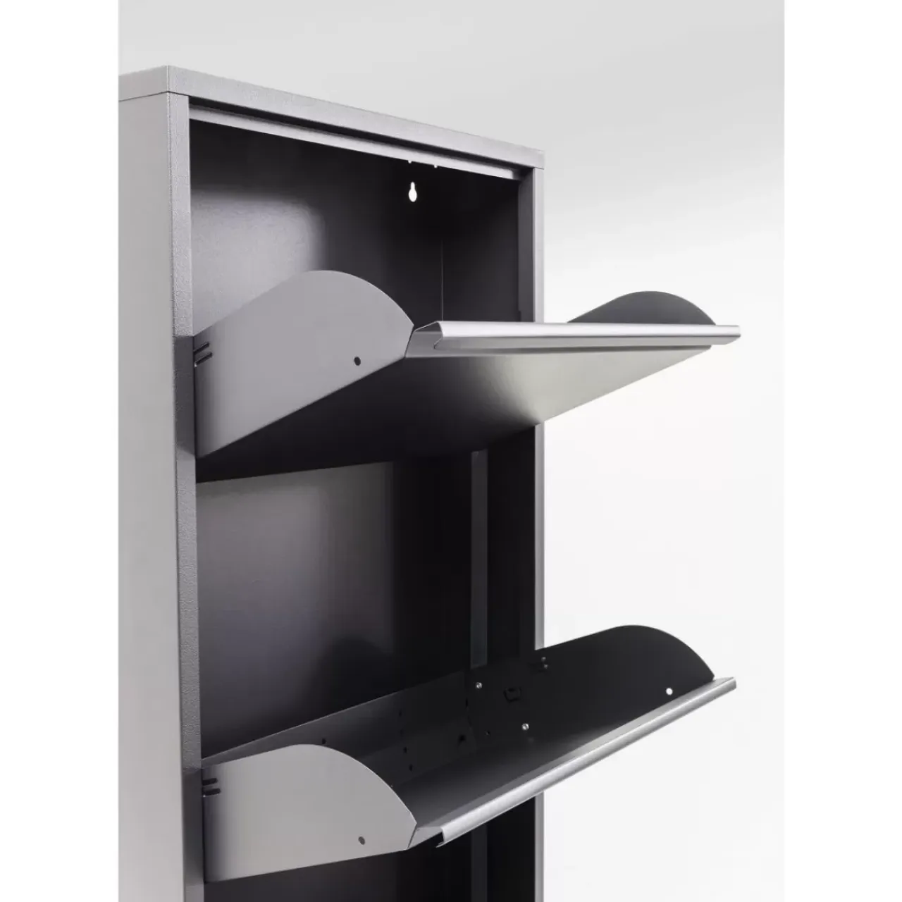 Kleinmöbel & Sonstiges-KARE Design Schuhkipper Caruso 5-Er Anthrazit (Mo)
