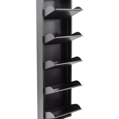 Kleinmöbel & Sonstiges-KARE Design Schuhkipper Caruso 5-Er Anthrazit (Mo)