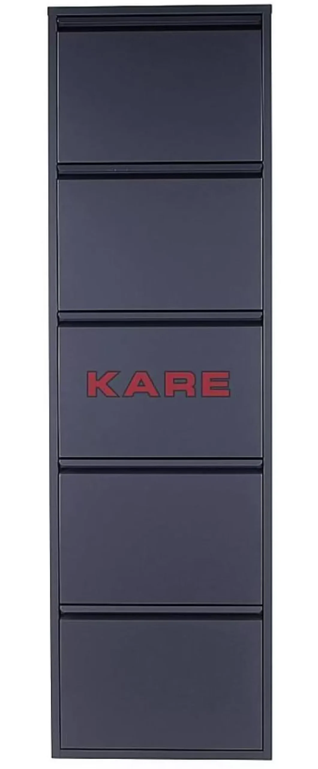 Kleinmöbel & Sonstiges-KARE Design Schuhkipper Caruso 5-Er Anthrazit