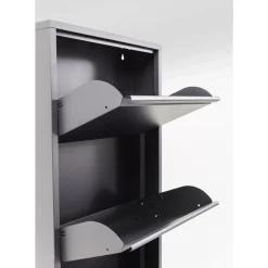 Kleinmöbel & Sonstiges-KARE Design Schuhkipper Caruso 5-Er Anthrazit