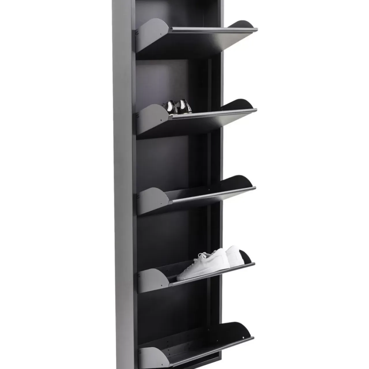 Kleinmöbel & Sonstiges-KARE Design Schuhkipper Caruso 5-Er Anthrazit