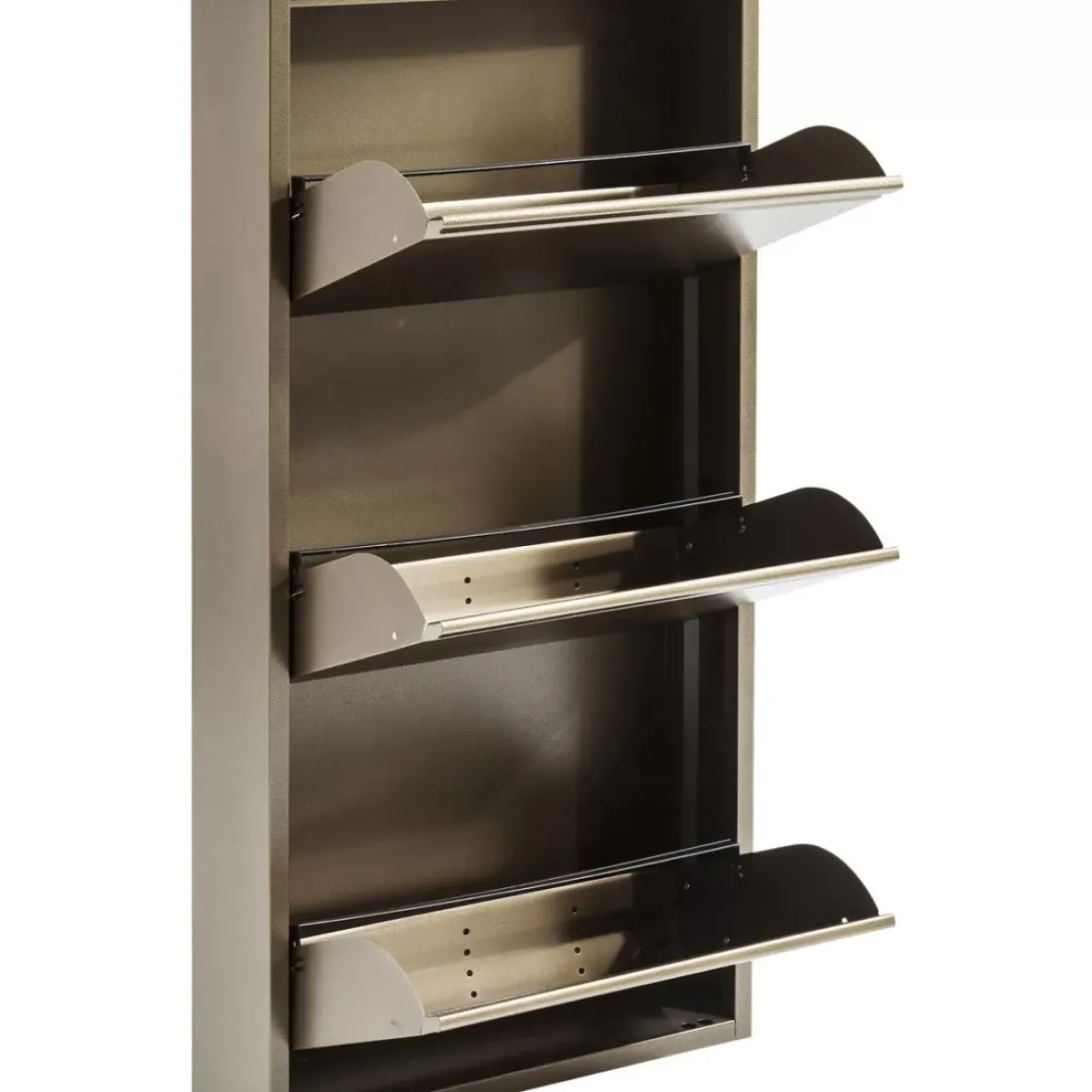 Kleinmöbel & Sonstiges-KARE Design Schuhkipper Caruso 3-Er Bronze (Mo)