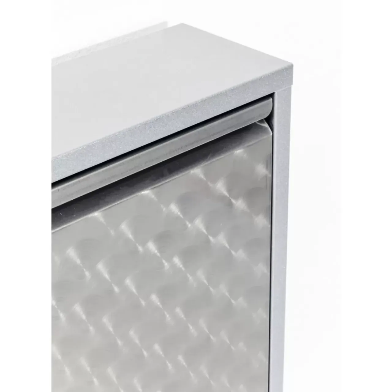 Kleinmöbel & Sonstiges-KARE Design Schuhkipper Caruso 3-Er Silber/Geflext (Mo)