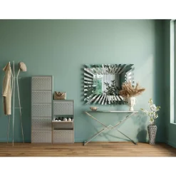 Kleinmöbel & Sonstiges-KARE Design Schuhkipper Caruso 5-Er Silber/Geflext (Mo)