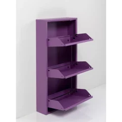 Kleinmöbel & Sonstiges-KARE Design Schuhkipper Caruso 3-Er Violet