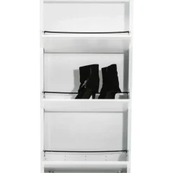 Kleinmöbel & Sonstiges-KARE Design Schuhkipper Caruso 3-Er Weiss