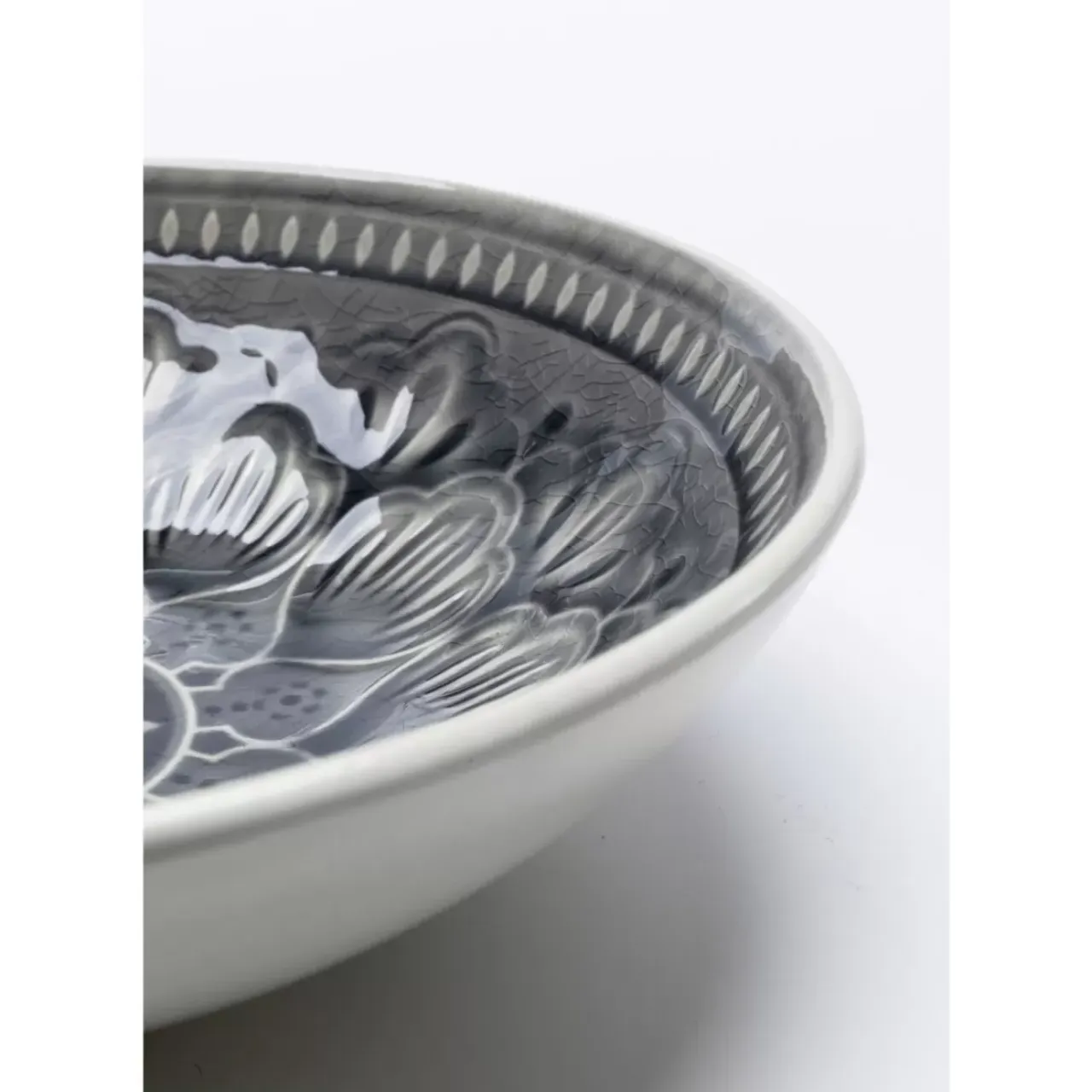 Geschirr & Tischaccessoires-KARE Design Schussel Sicilia Mandala Grau O18