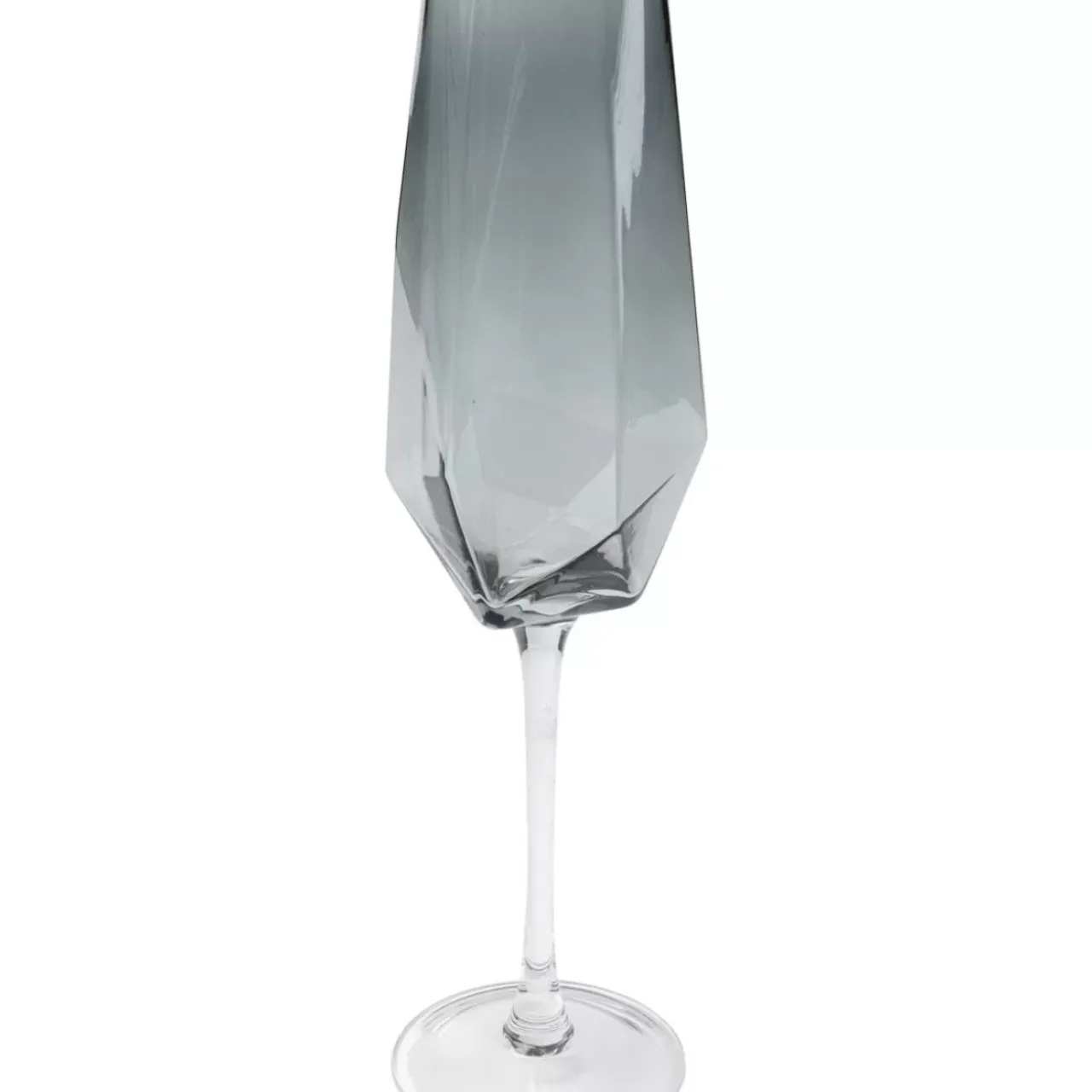 Geschirr & Tischaccessoires-KARE Design Sektglas Diamond Smoke