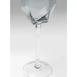 Geschirr & Tischaccessoires-KARE Design Sektglas Diamond Smoke