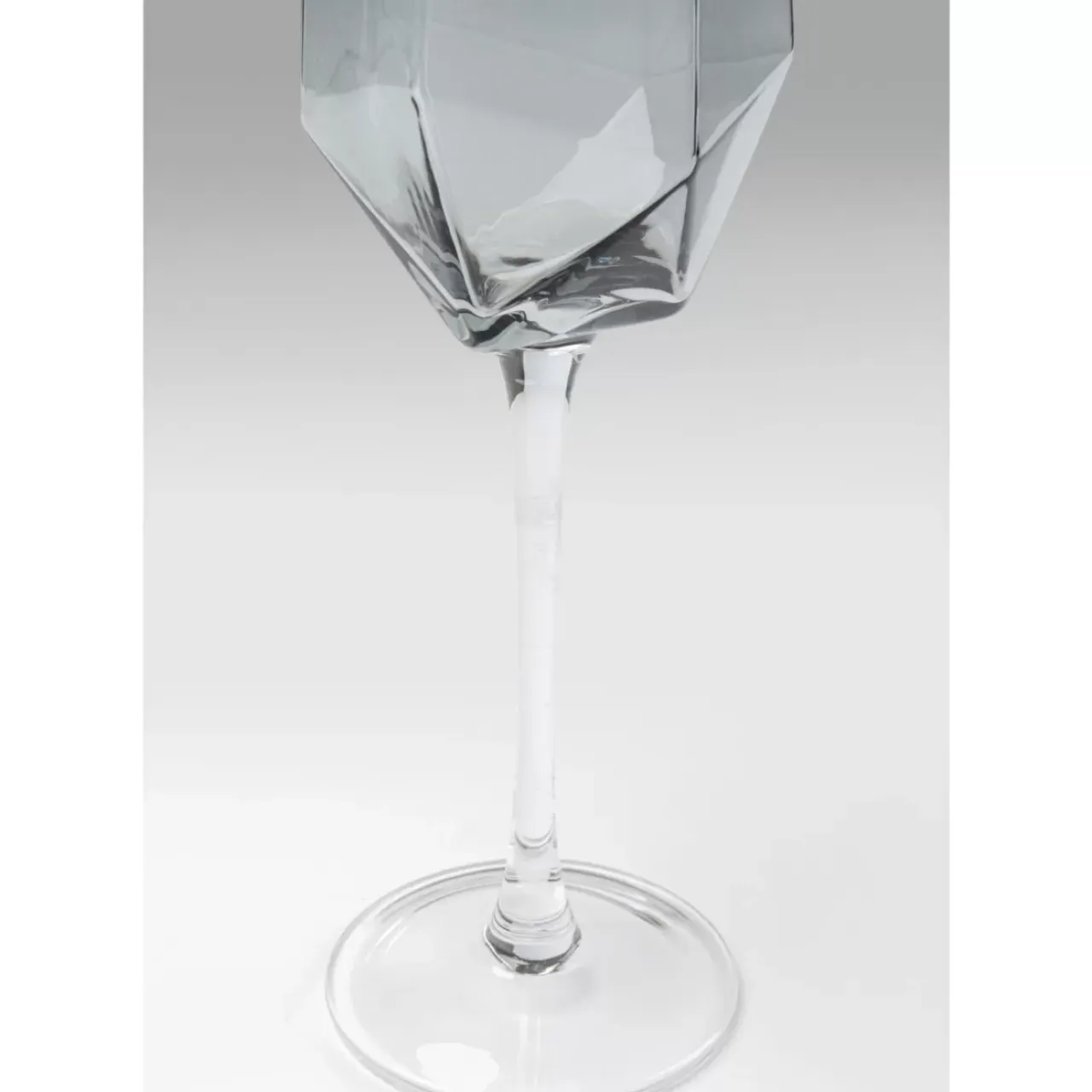 Geschirr & Tischaccessoires-KARE Design Sektglas Diamond Smoke