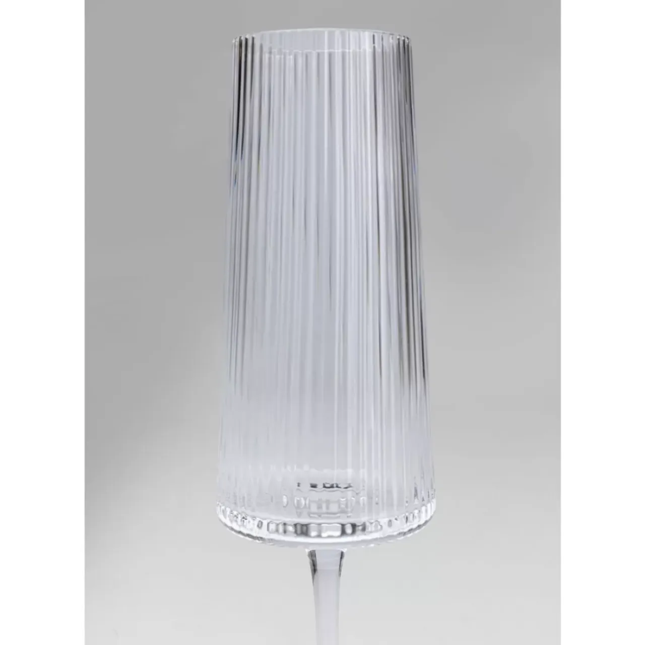Geschirr & Tischaccessoires-KARE Design Sektglas Riffle