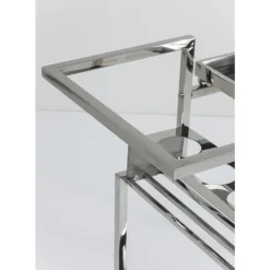 Tische-KARE Design Servierwagen Barfly Silber