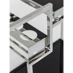 Tische-KARE Design Servierwagen Barfly Silber
