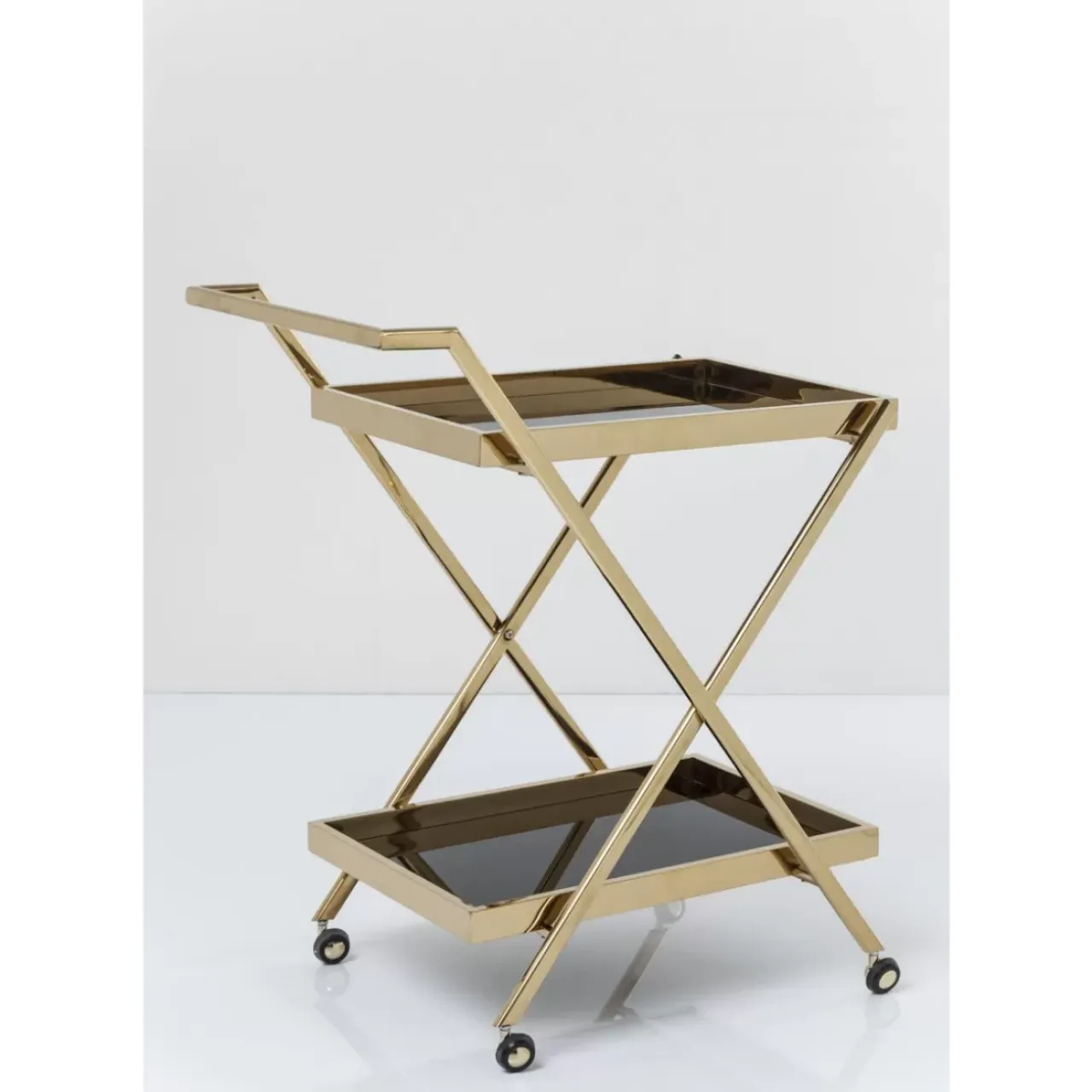 Tische-KARE Design Servierwagen Casino Gold