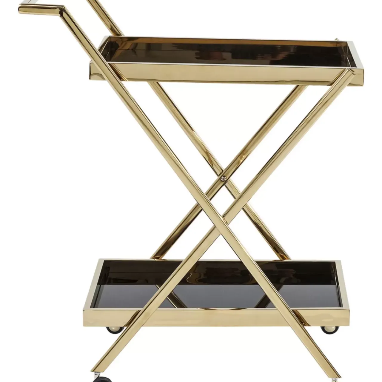 Tische-KARE Design Servierwagen Casino Gold