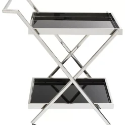 Tische-KARE Design Servierwagen Casino Silber