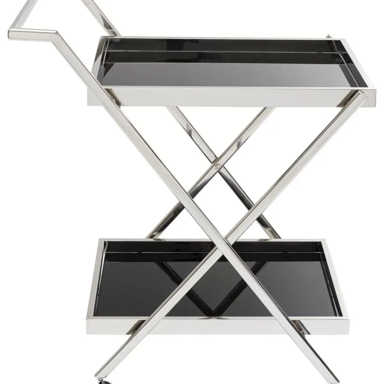 Tische-KARE Design Servierwagen Casino Silber