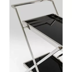 Tische-KARE Design Servierwagen Casino Silber