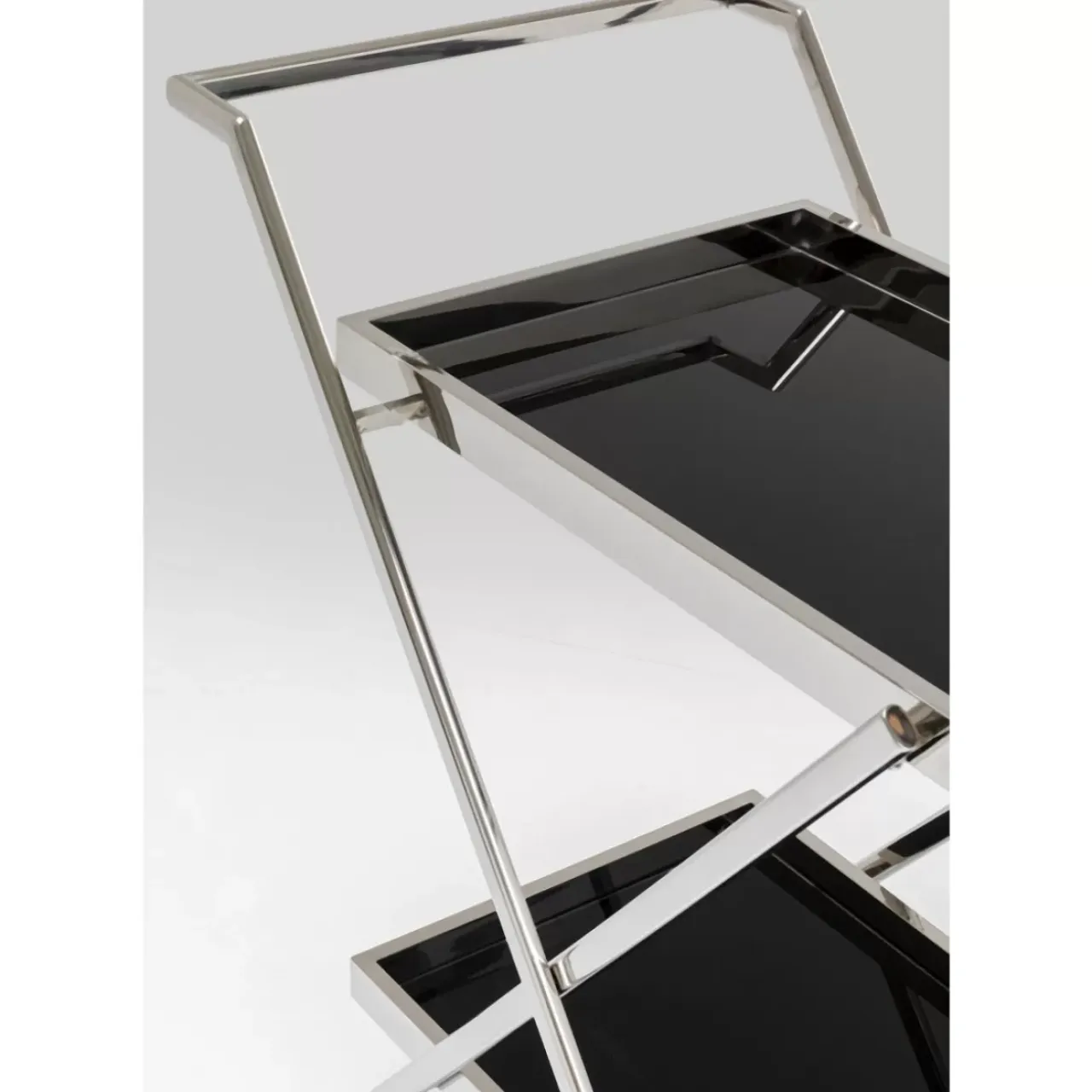 Tische-KARE Design Servierwagen Casino Silber