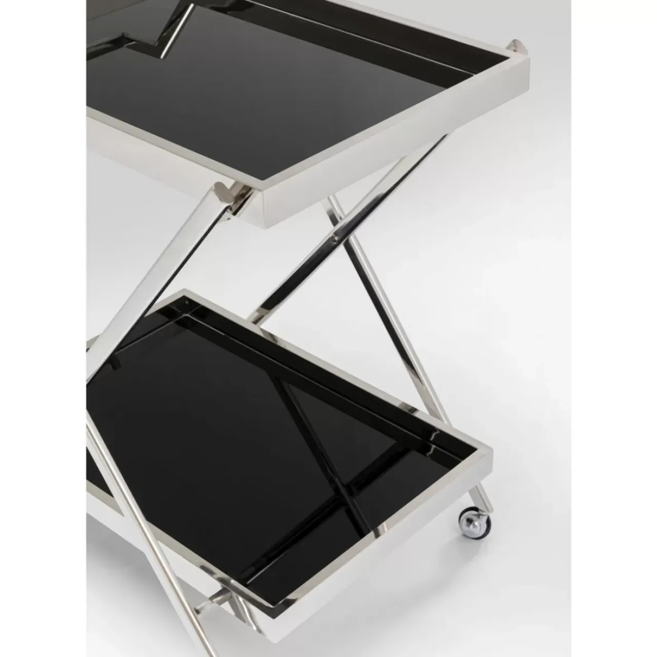 Tische-KARE Design Servierwagen Casino Silber