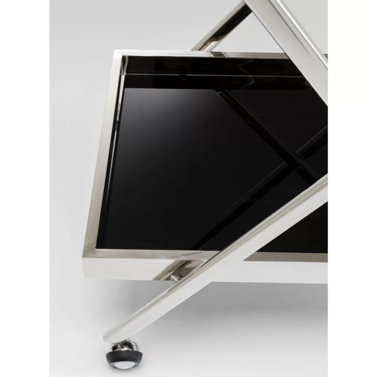 Tische-KARE Design Servierwagen Casino Silber