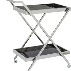Tische-KARE Design Servierwagen Casino Silber