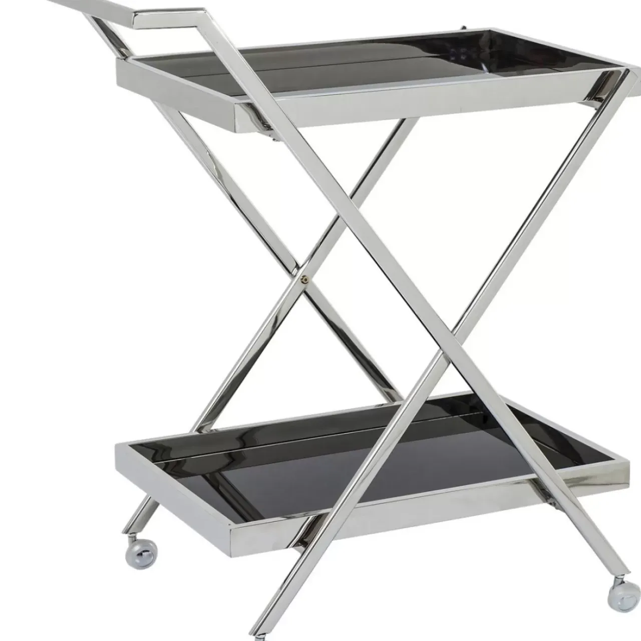 Tische-KARE Design Servierwagen Casino Silber