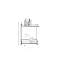 Tische-KARE Design Servierwagen Classy Chrome