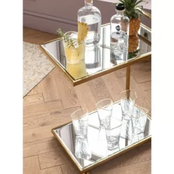Tische-KARE Design Servierwagen Classy Gold