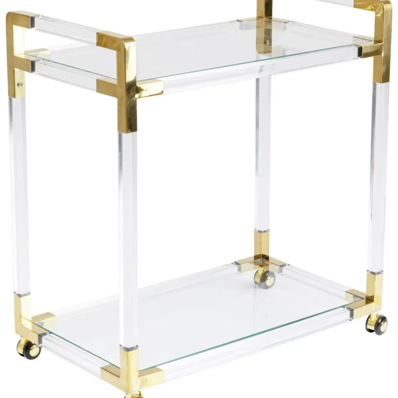 Tische-KARE Design Servierwagen Josy Gold