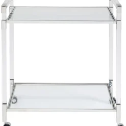 Tische-KARE Design Servierwagen Josy Silber