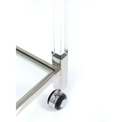 Tische-KARE Design Servierwagen Josy Silber