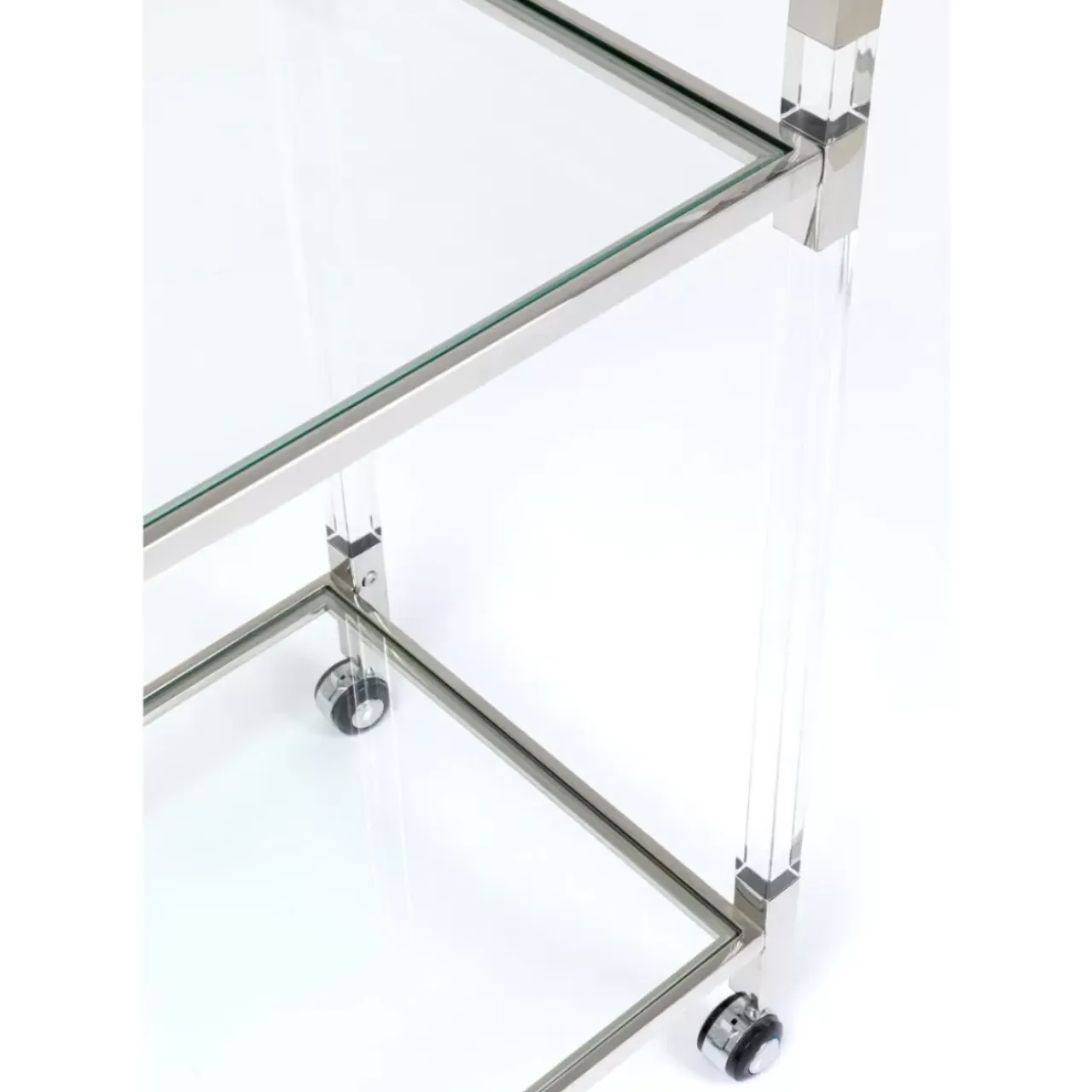Tische-KARE Design Servierwagen Josy Silber