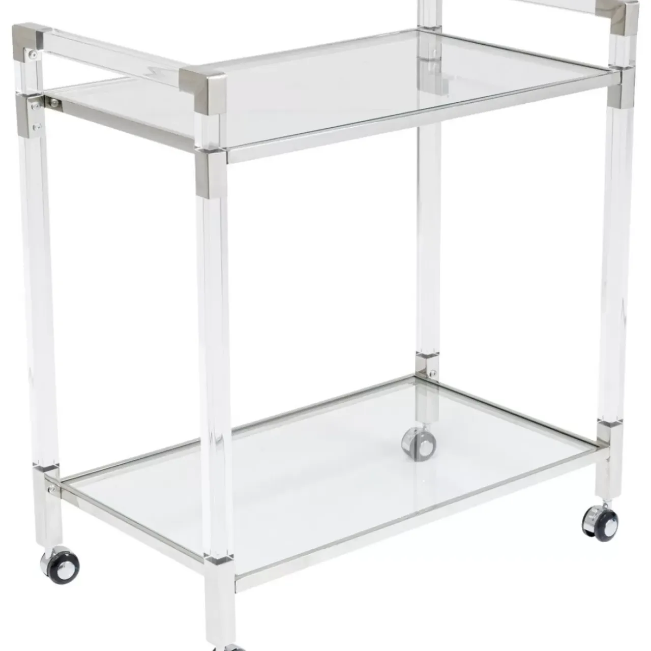 Tische-KARE Design Servierwagen Josy Silber