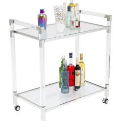 Tische-KARE Design Servierwagen Josy Silber