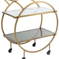 Tische-KARE Design Servierwagen Loft Brass